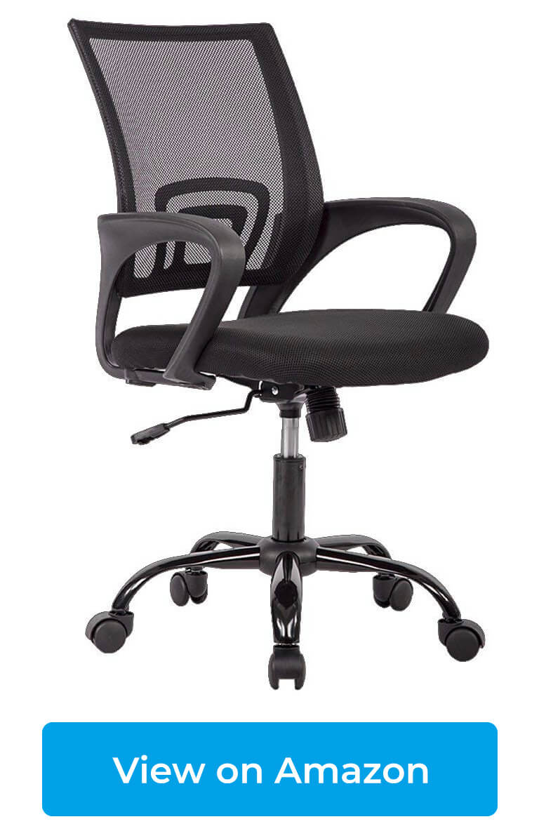Ergonomic Mesh Computer Office Desk Mid-Back Task Chair Ergonomic Secretarial Chair