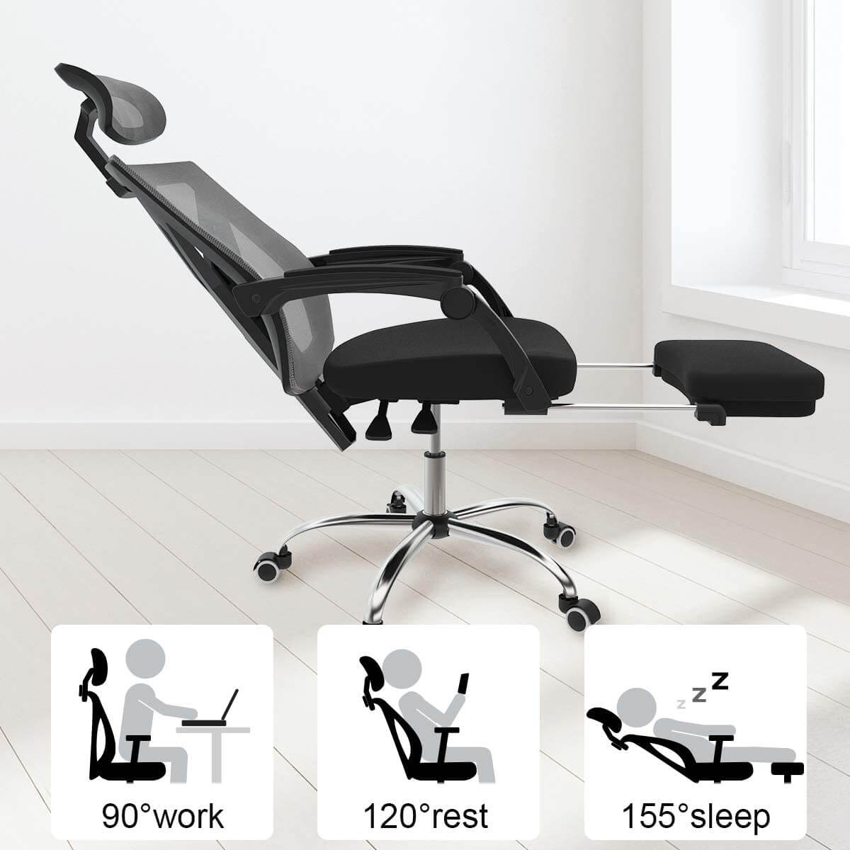 10 Best Office Chairs That Reclines For Naps (With Footrest!) in 2023